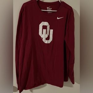 Ou okalahoma Sooners long sleeve Nike shirt